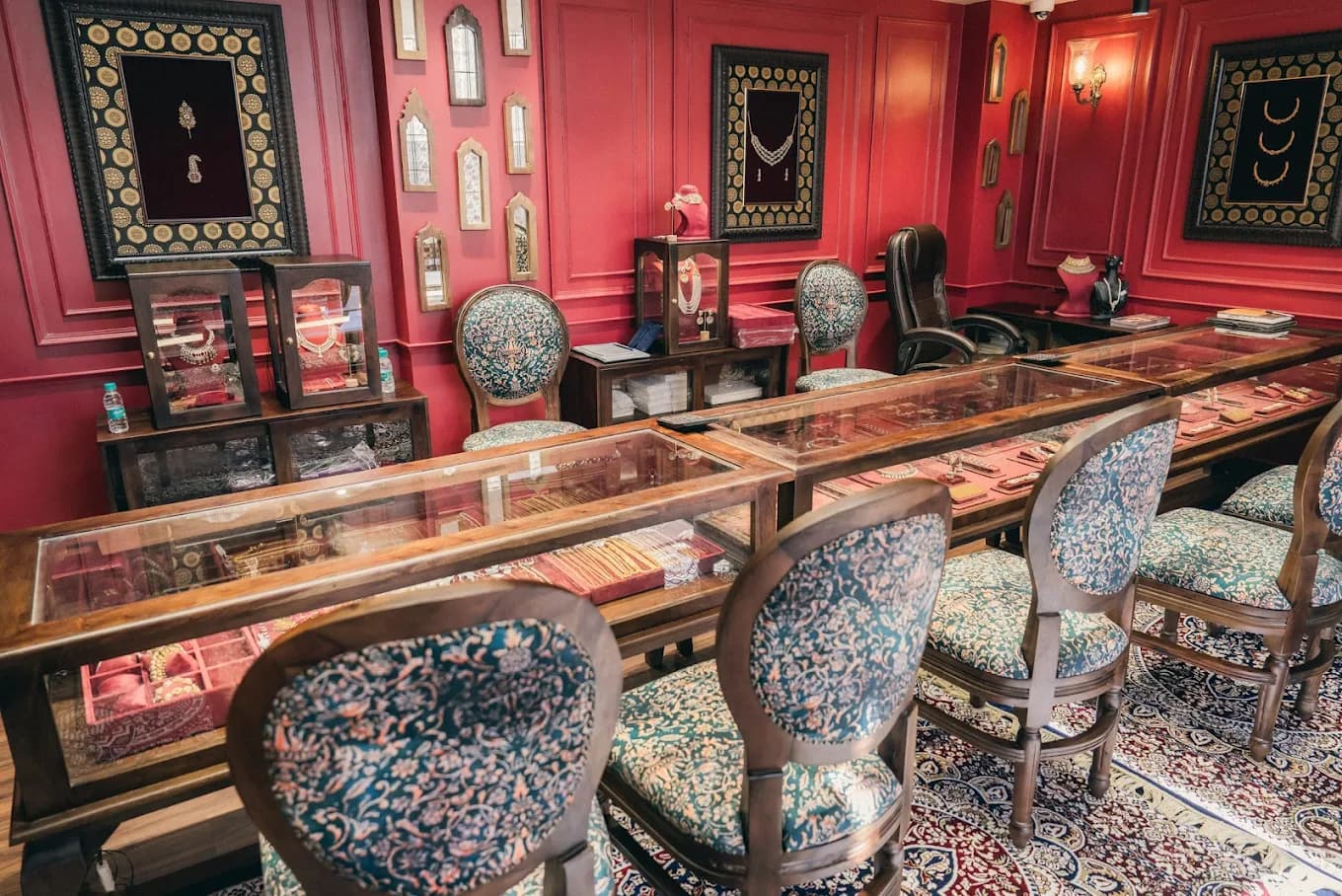 Private viewing area at the Shrivatsa store, Jodhpur