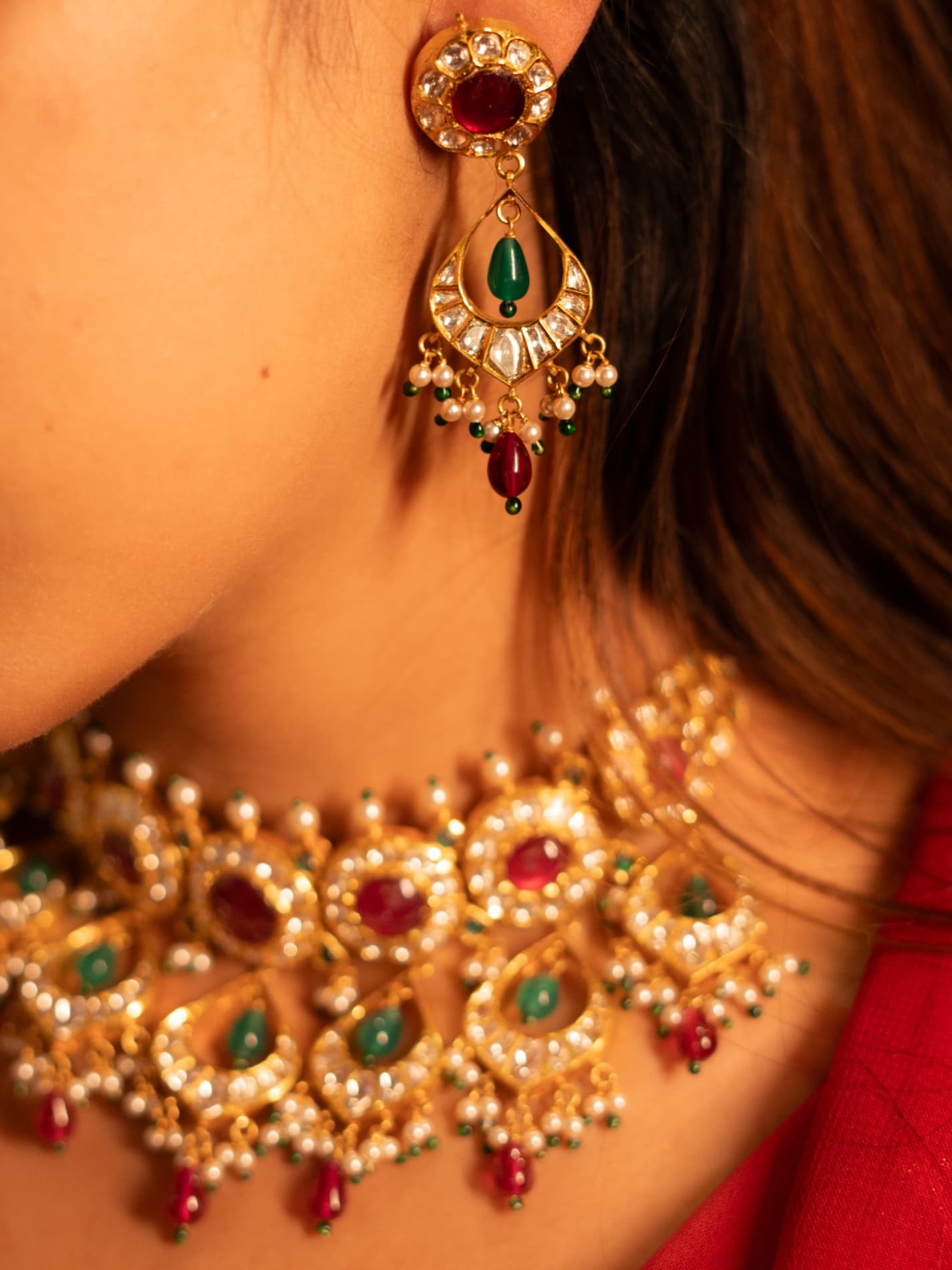 Ronak Ruby Necklace - view 2