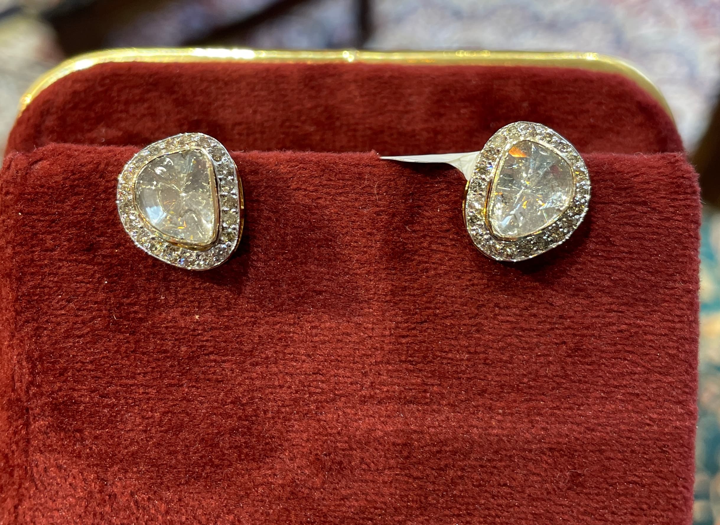 Uncut polki earrings 