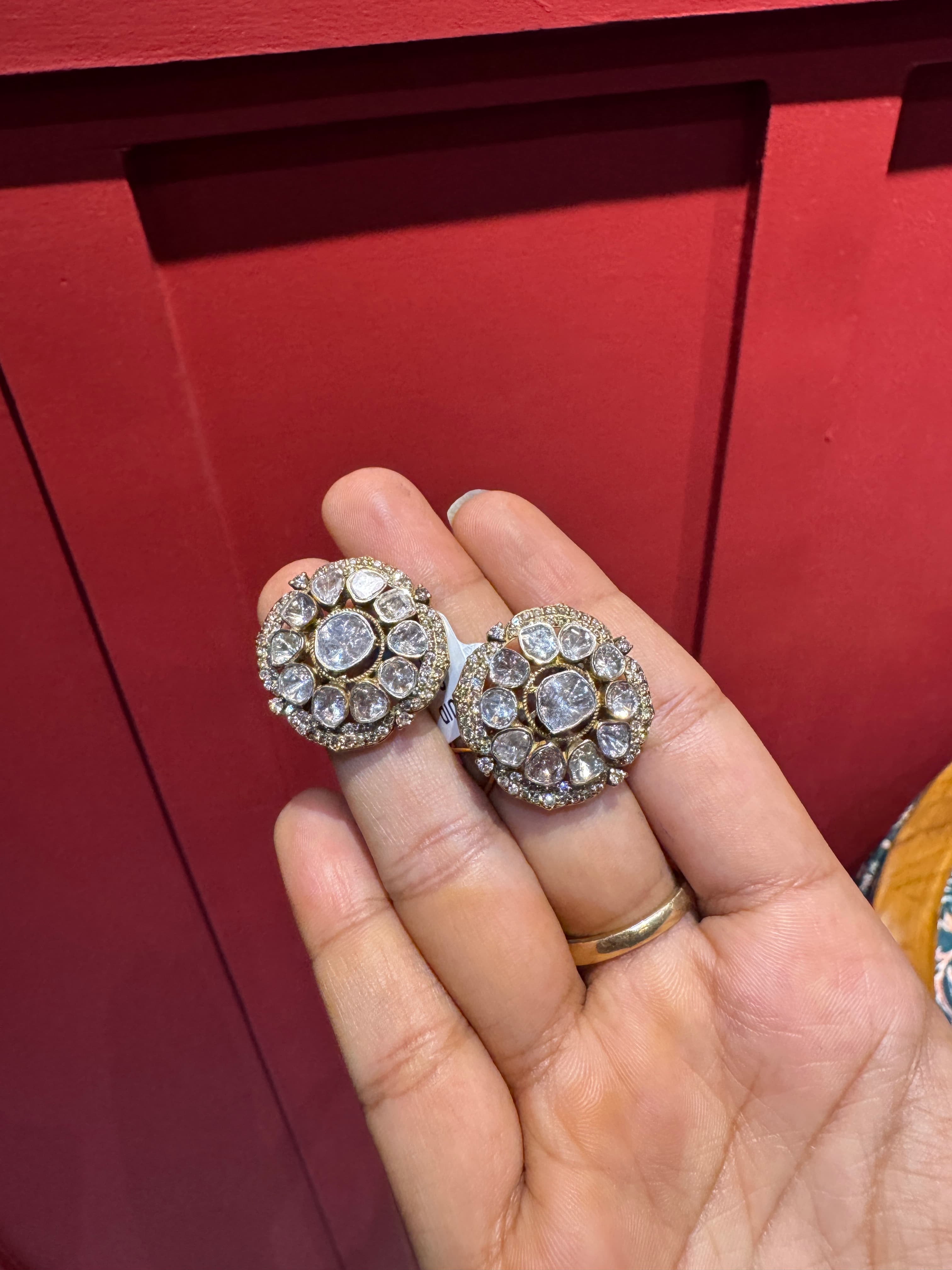 Antique diamond polki